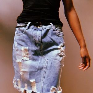 Denim skirt